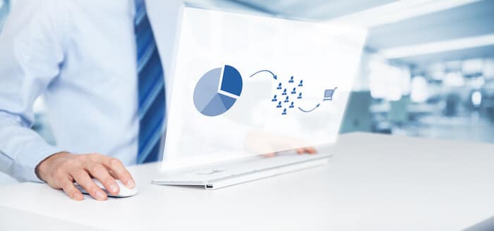 Entrepreneur researching a product